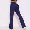 European and American Nude Wide-leg Tight Yoga Pants High Waist Hip Lift Quick-drying Micro-pull Pants Casual Sports Fitness Pants Flared Pants