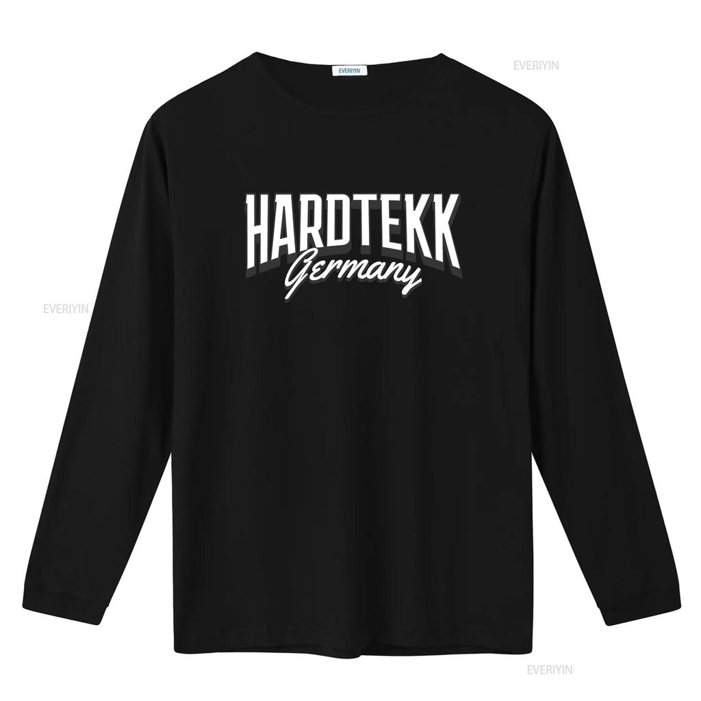 HARDTEKK Germany Techno Tekk Rave Fashion Streetwear Black T Shirt Stylish and Trendy for Lovers Vintage Washed Breathable