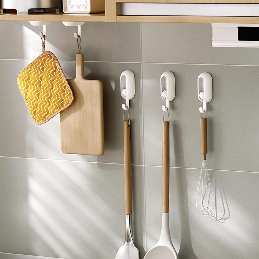 Household rotating hook, no punching and no marking adhesive hook