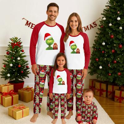 Christmas Day  Prints Family Matching Long Sleeve Tops+Pants Set Family Matching Sets