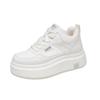 Fleece Little White Shoes New Sports 2024 Winter Heightening Platform Korean Version Ins Female Student Board Shoes Casual Shoes
