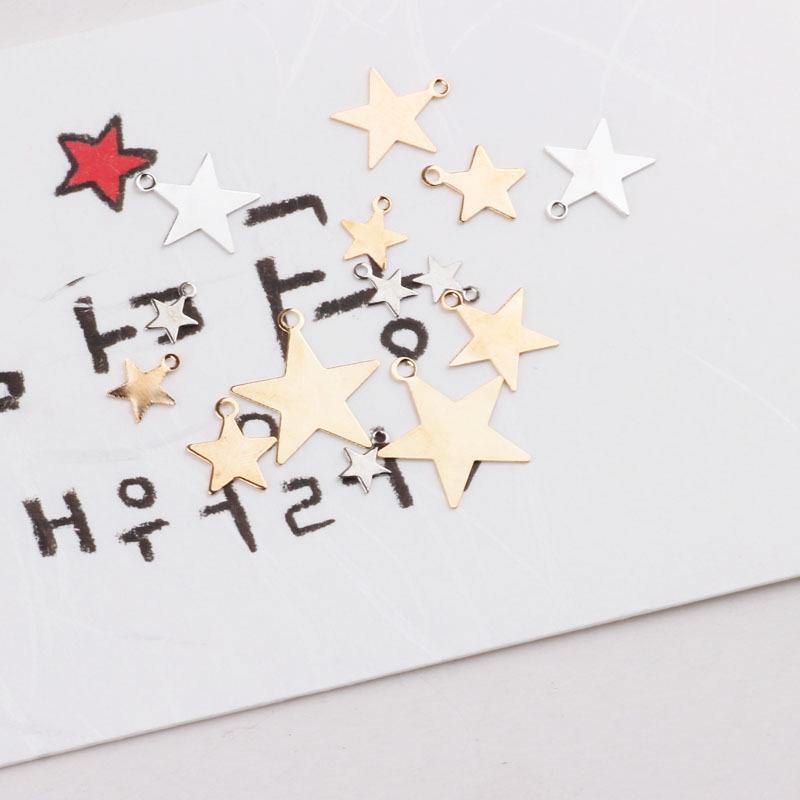 Copper Star Earrings & Necklace DIY Charm Set