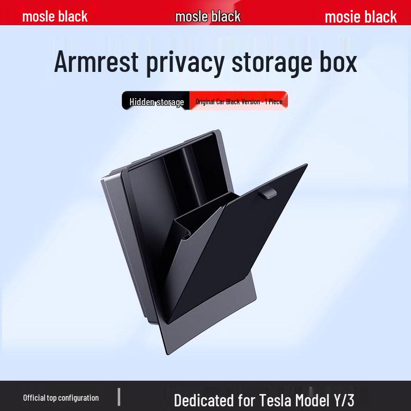 Tesla Model 3/Y Mittelkonsolen-Privatsphären-Aufbewahrungsbox Armlehnen-Organizer YL Modifizierte Zubehörteile