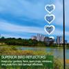 Reflective Surface 3D Metal Heart Double-Sided Wind Spinner Heart Wind Chime  Garden Hanging