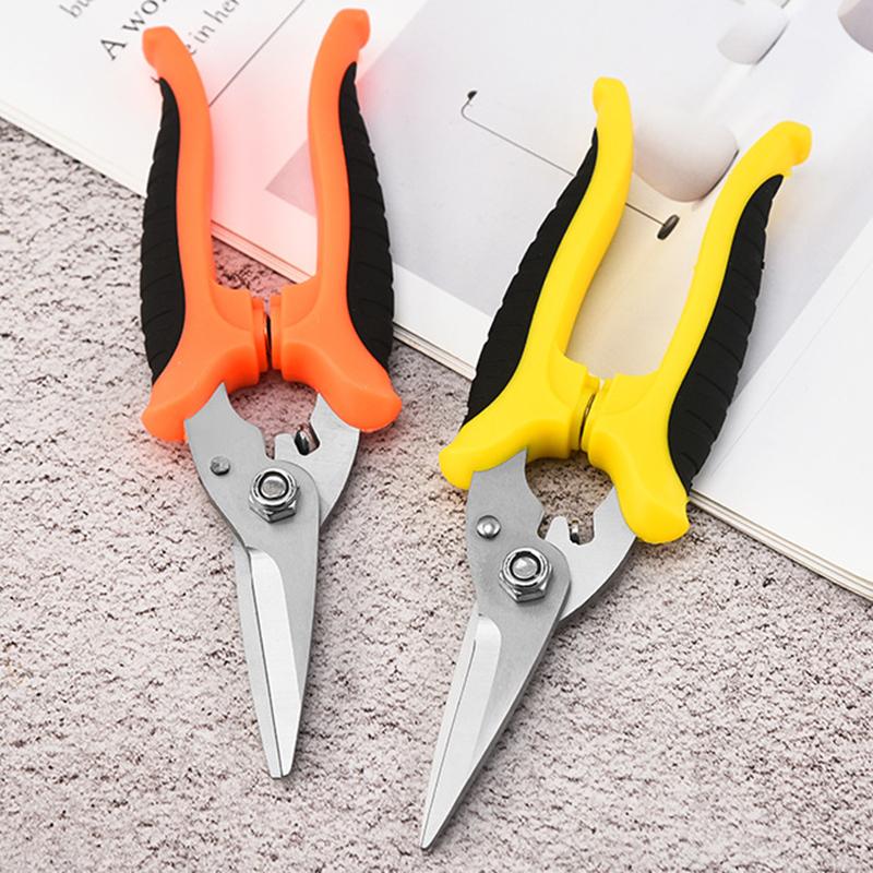1PC Stainless Steel Industrial Electrician Iron Scissors Multifunction Manually Shears Groove Cutting Wire And Thin Plate Tools
