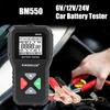 Black 6V 12V 24V Car Battery Tool Auto Battery Analyzer BM550 Battery System Detect 100-2000 CCA Car Battery Tester