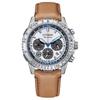 PROMASTER Series 200 Meters Waterproof Light Quartz Cowhide Strap 40mm Men's Watch White Dial CA4661-09A