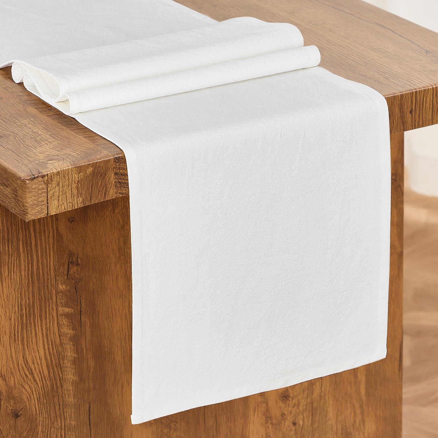 Letjolt White Table Runner 72 Inches Rustic Farmhouse Table Runner Washable Table Runner Durable Table Runner 12x72 Inches белый