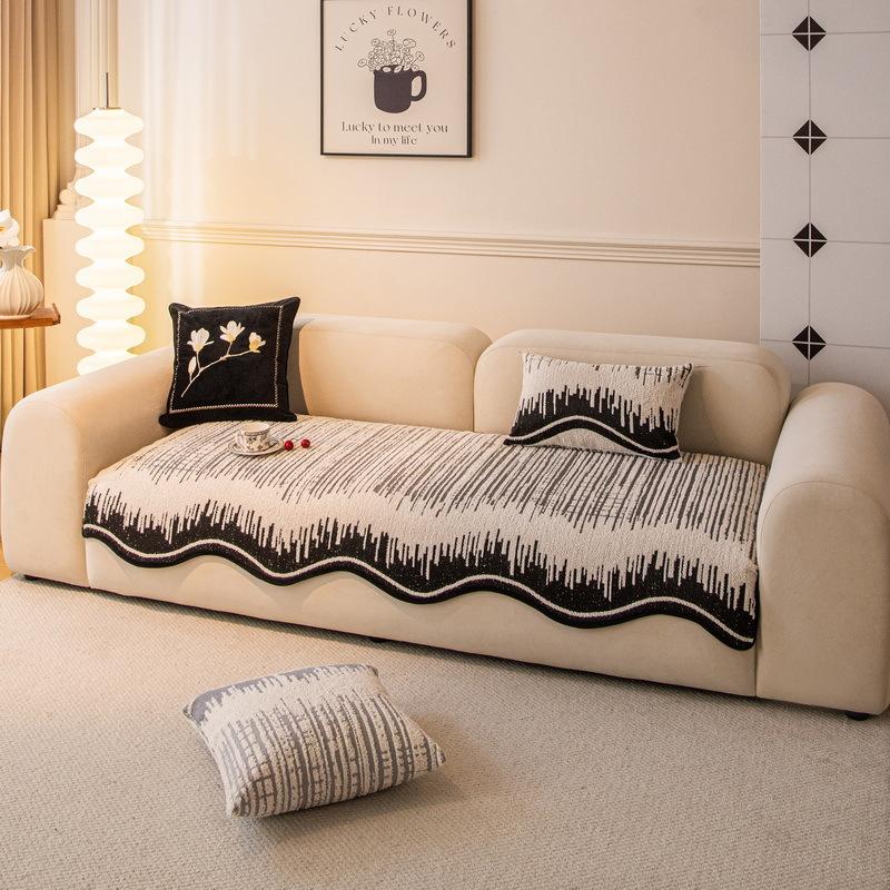 Irregular Special-Shaped Sofa Cushion Universal In All Seasons  New High-End Seat Cushion Non-Slip Straight Leather Sofa Cover