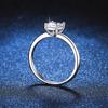 Moissanite Jewelry 925 Sterling Silver Moissanite Ring Emerald Cut Radiant Cut Certified GRA Fine Wedding for Women