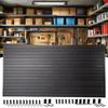 PVC Slatwall Panel Storage Kit 4ft X 8ft 32 Sq Ft 26 Heavy Duty Hooks for Home Garage Retail Guitar Shop Workshop Display