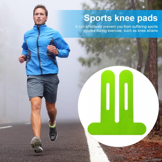 10 Pcs Precut Kinesiology Tape for Knee Pain Relief Waterproof Elastic Athletic Tape for Knee Support Stability