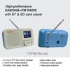 Digital AM FM Radio Portable, Supports TF USB Port, Sleep Timer,Rechargeable Radio Digital Tuner
