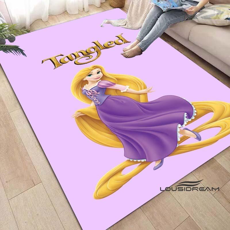 Disne Movie Tangled Rapunzel Princess Area Rug,Carpet for Home Living Room Bedroom Sofa Doormat Kitchen Decor Non-slip Floor Mat