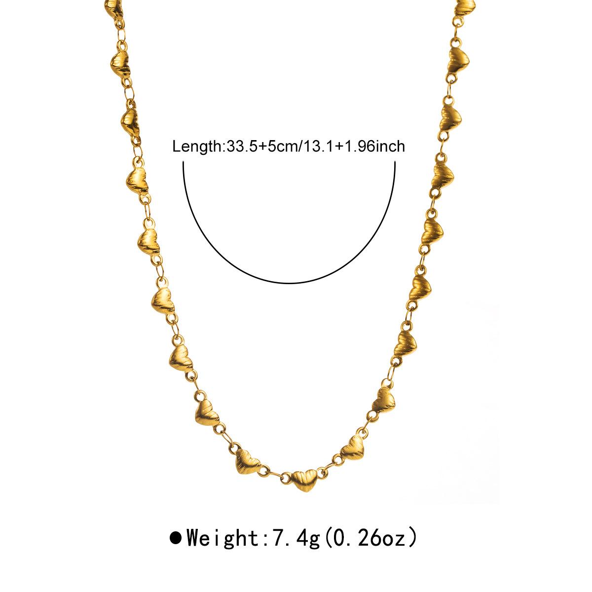 Женское Европейское Американское Простое Полое Сердце Цепочка Ожерелье Личность Холодный Стиль Нержавеющая Сталь Чокер Для Женщин