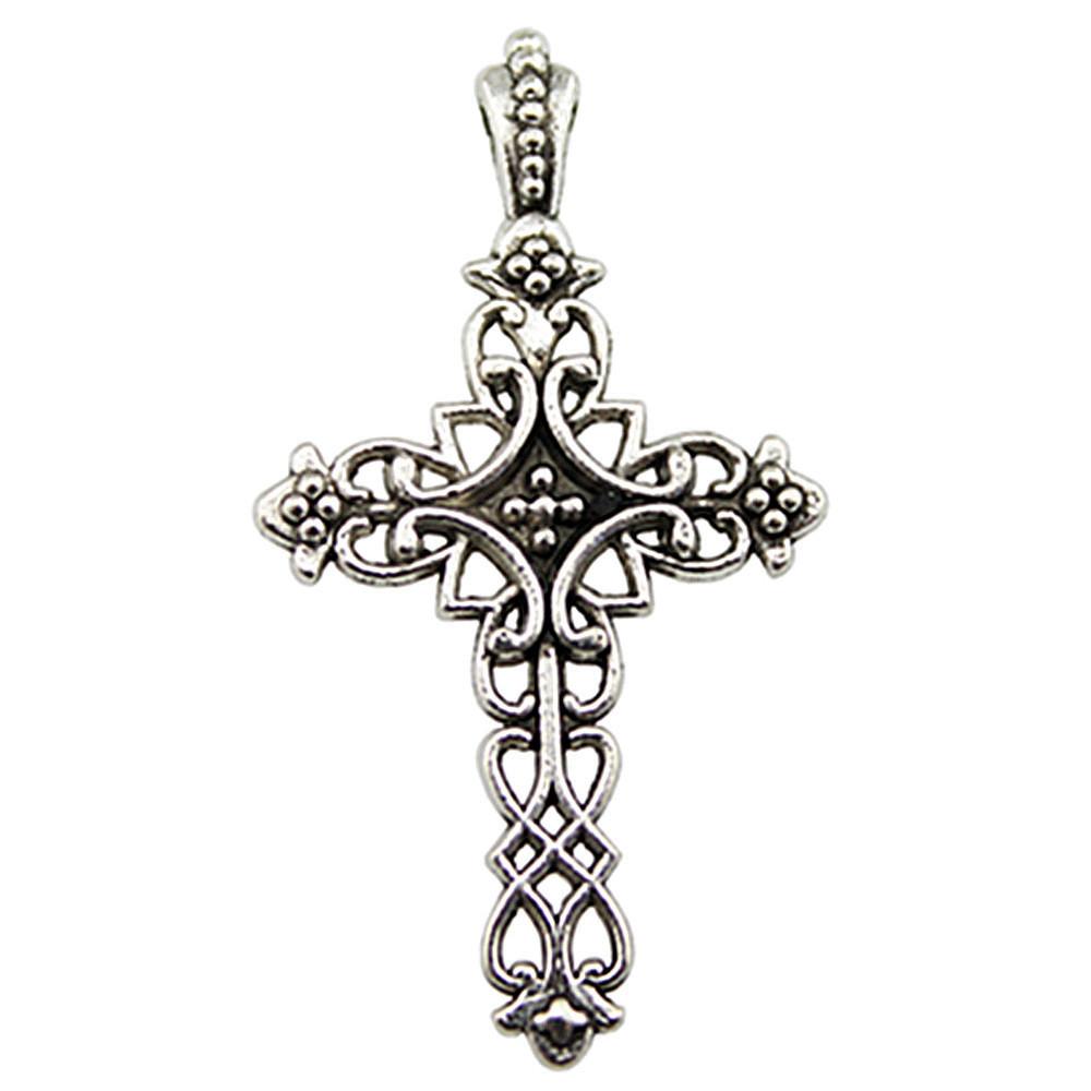 Vintage Cross Charms Multi Color Alloy Pendants For Religious Christian Jewelry
