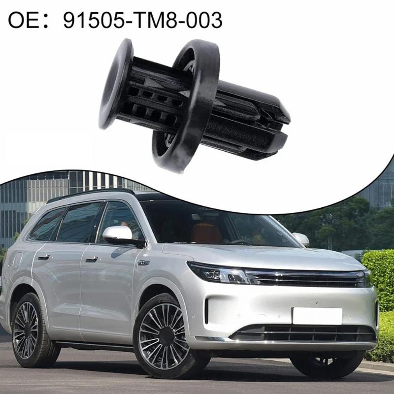 91505TM8003 Bumper Clips Suitable for 10mm Holes Weatherproof Plastic Fasteners Easy Snap Mechanism for Automotive