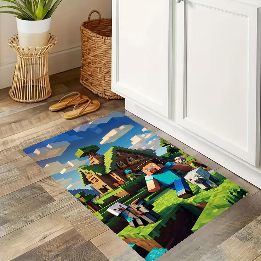 Minecraft Kitchen Carpet Nonslip Floor Mat Ideal For Indoor And Outdoor Entryway Door Mat Laundry Room Bathroom Foot Mat