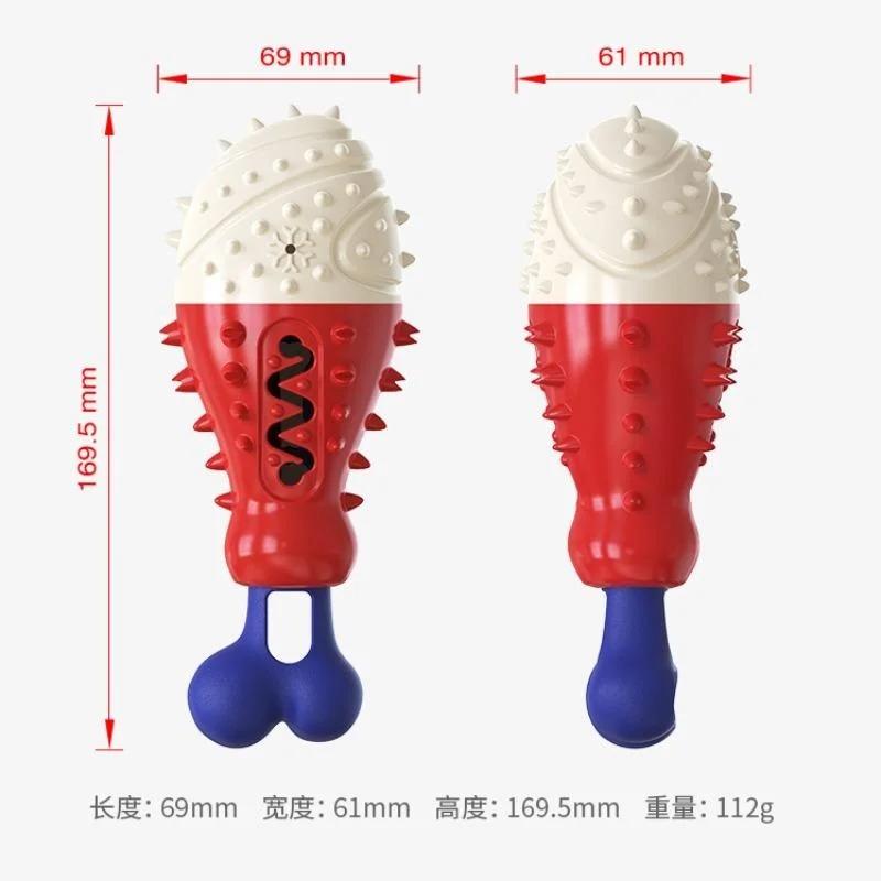 Putenbein Hund Kau-Spielzeug Hunde Zahnbürste Zahnreinigungs-Spielzeug Kühlende Zahnputz-Utensilien Hunde Beliebtes Spielzeug Hunde-Zubehör