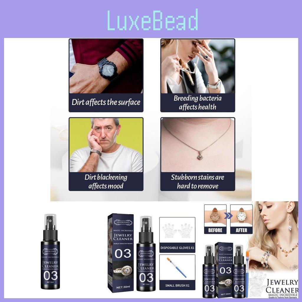 Jaysuing Jewelry Cleaning Solution For Watches And Rings With Rust Removal And Shine Enhancer 30ml