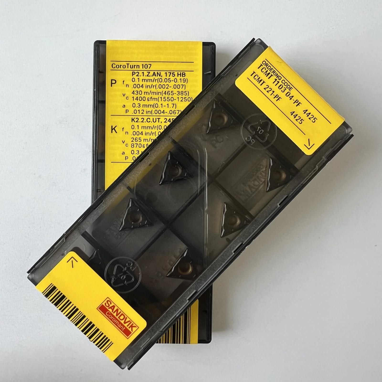 

Original Sandvik / TCMT110304-PF 4425 /CNC lathe carbide blade tool 10 Pcs