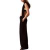 Calvin Klein Loose Fit High Waist Solid Color Casual Pants Women bottoms Black 44B606G-001
