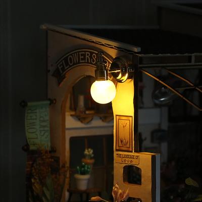 1/12 Puppenhaus Runde Wandlampe LED Nachttischlampe Puppenhaus Möbel Dekoration Puppenhaus Wohnszene Dekor Zubehör