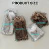 Cozy Fuzzy Leg Warmers Women Girls' Winter Fashion Accessory Furry Plush Boot Covers Sleeves Socks for Costume Parties