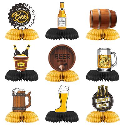 German Oktoberfest Family Party Table Decoration Honeycomb Ornament Wine Glass Party Arrangement Honeycomb Ornament