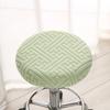 Round Stool Elastic Cushion Cover Dustproof Stain Resistant Stretch Chair Cover Fit 30-40cm Stool for Home Bar Party Use