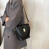 Casual Bucket Bag for Women New Summer Fashion One-shoulder Crossbody Bag Textured Ladies Handbag