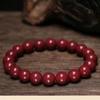 Women's Single-Loop Imitation Cinnabar Bracelet, Purple Gold Sand Design, Benming Year Edition
