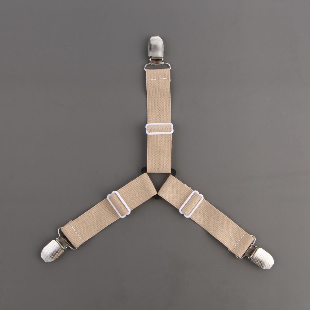 Living Grippers Suspenders Non-slip Straps Elastic Belt Fastener Bed Sheets Buckle Mattress Clip