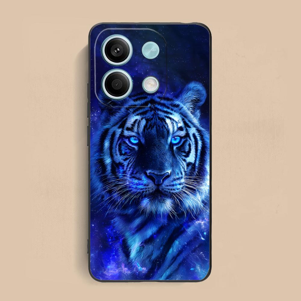 

Tiger Neon Mobile Cell Phone Case for Xiaomi Redmi Note 14 13 12 11 S Pro Plus 4G 5G Colorful Printing Cover Pretty Cover Luxury Redmi Note 11S 4G