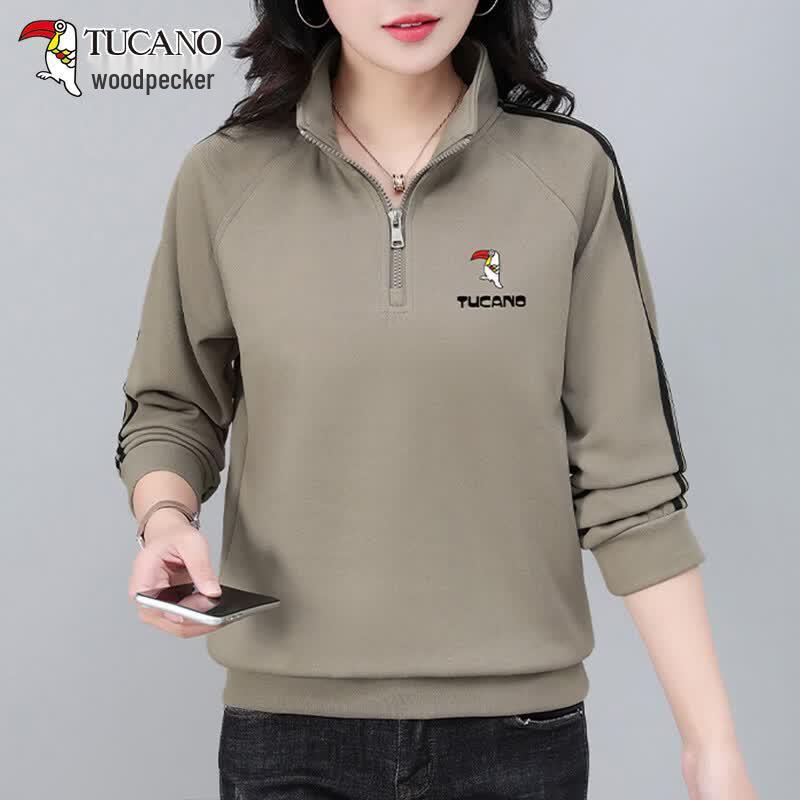 TUCANO Women's Half-Zip Stand-Collar Sweatshirt