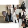Stylish Pu Tote Bag For Women In Black And Brown Perfect For Casual Commuting