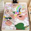 Peter Griffin Fun Printed Flannel Blanket, soft throw for bedroom sofa, washable, fan merchandise, great gift.