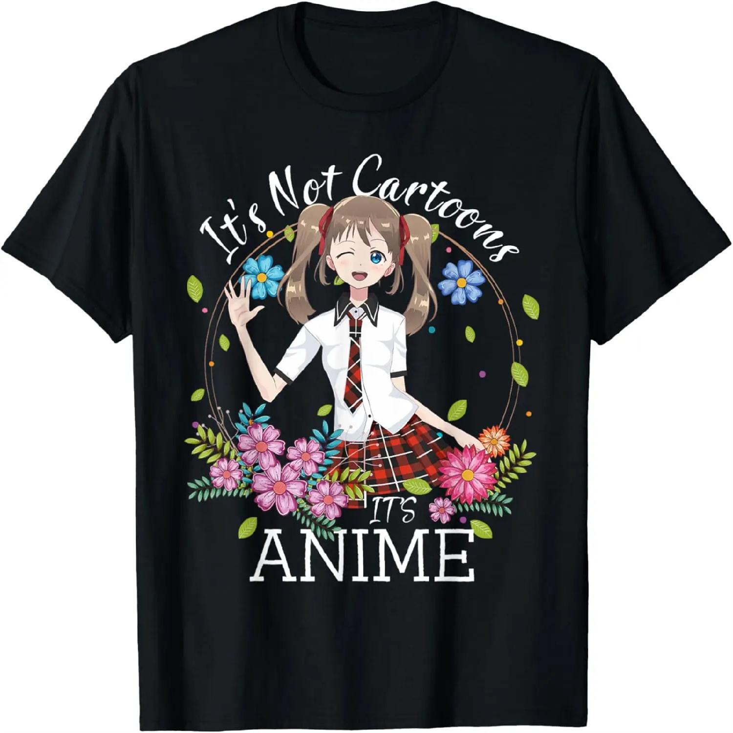 

It s Not Cartoons It s Anime Girl Manga Lover Anime Merch T-Shirt XXXXXL різнокольоровий