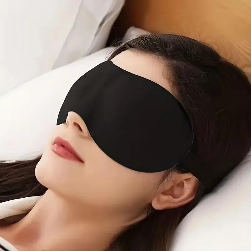1-50PCS 3D Sleep Eye Mask Unisex Zero Pressure Contour Design Soft Breathable Adjustable Strap for Travel Rest Comfortable
