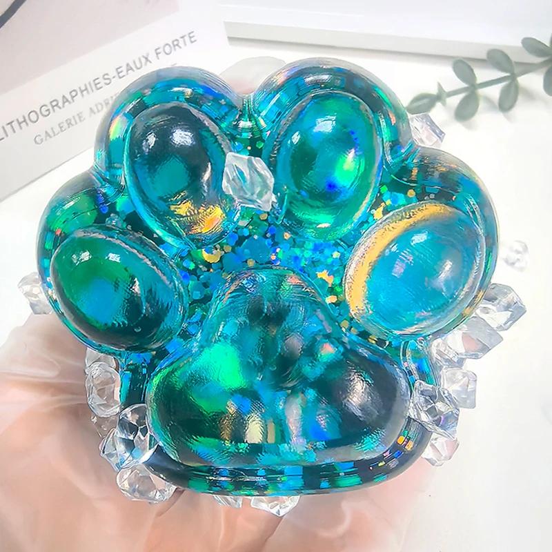 Squeeze Cat Paw Toys Cute Soft Abreact Relief Relax Toys Sticky Decompressing Pinching Cat Paw Stress Relief Squishy Toy Gift