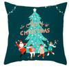 New Christmas Snowman Pillowcase Christmas Illustration Home Cushion Cover