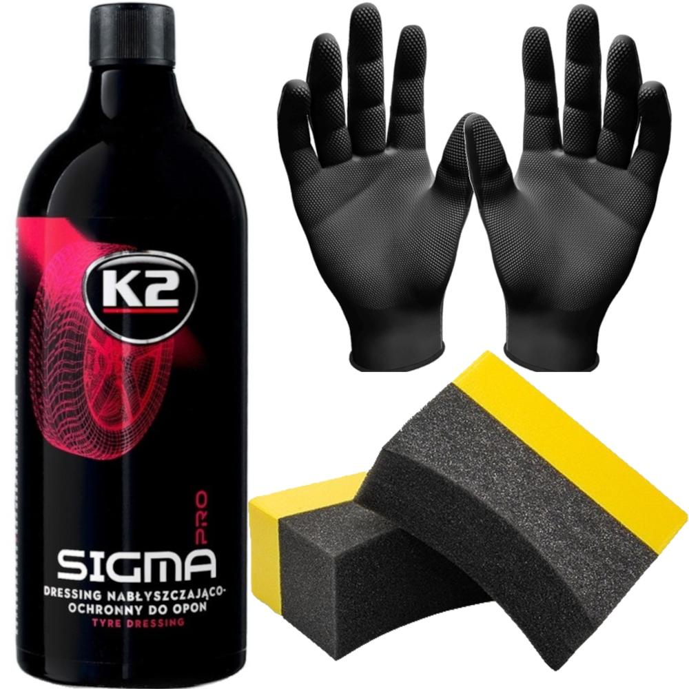 K2 Sigma Pro 1L Dressing Nabłyszcza Pielęgnuje Czernidło Do Opon Plastików