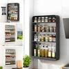 No-Drilling Wall-Mounted Kitchen Storage Shelf Multi-Purpose Storage Rack for Bathroom, Space-Saving Storage Organizer for Toiletries, Spices, Books