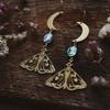 Moon & Moth Celestial Abalone Earrings