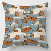 Pillow Bedside Cushion Cushion Butterfly Print Pillow Case Soft Sofa Pillow Office Chair