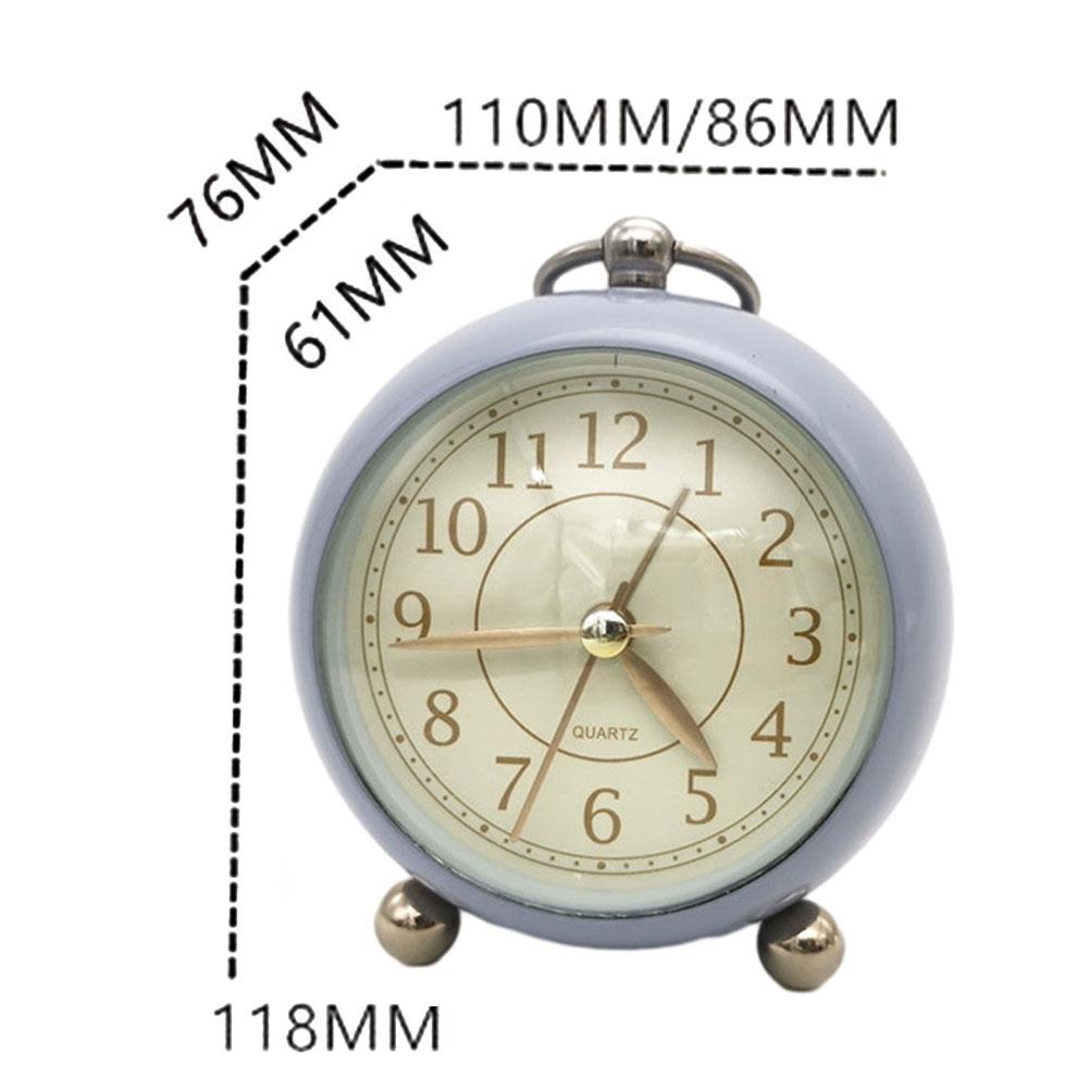 Bedroom Vintage Alarm Clock Bedside Classic Night Light