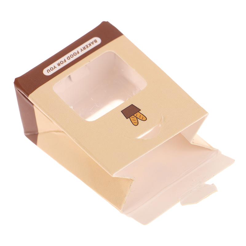 5Set 1:12 Dollhouse Simulation Dessert Bread With Package Box Doll Kitchen Food Decor Toy Dolls House Scene Decor Accessories