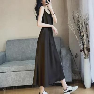 Versatile Women's Slimming Suspender Dress: Simple & Stylish Summer Vest Long Skirt for Inner or Outer Wear