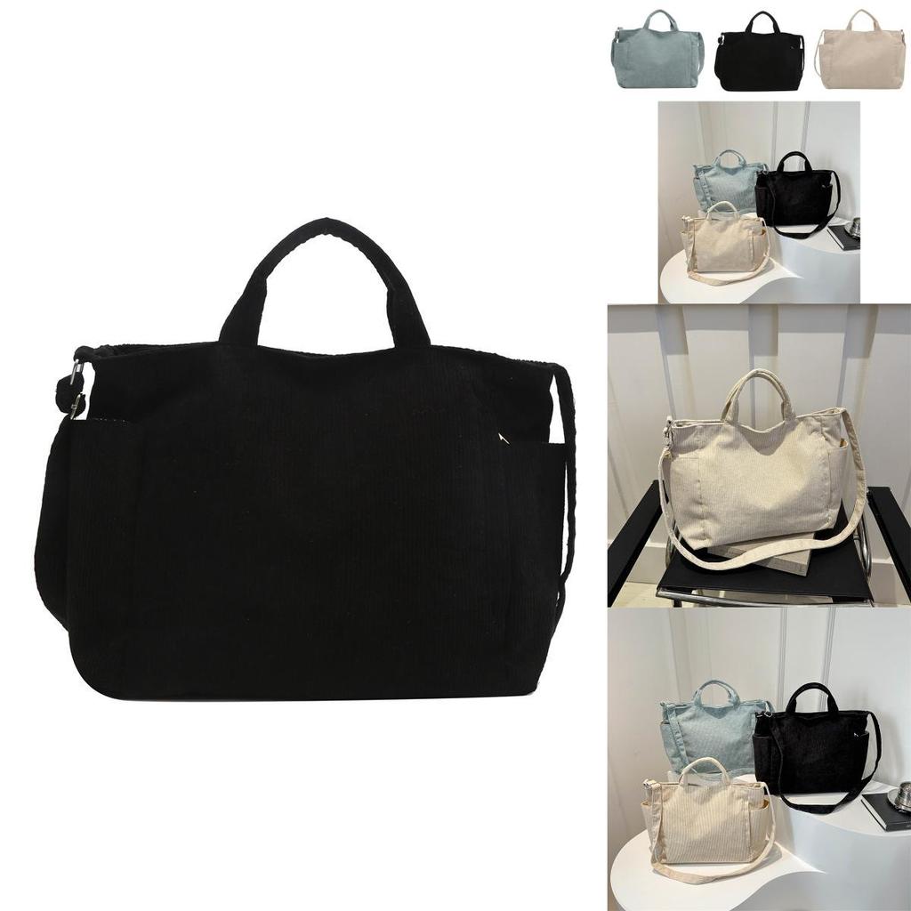 Stylish Casual Large Capacity Tote Bag For Women In Chic Korean Design With Vintage Texture