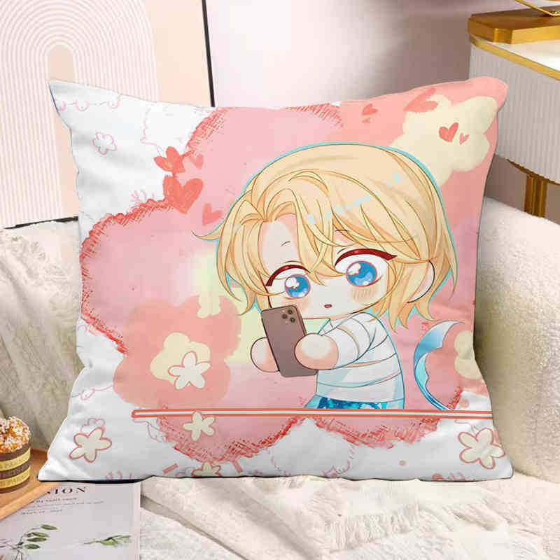 The Mermaid Has Fallen Baichu Xiaobai Lanbo Animation Peripheral Pillow Pillow Pillow Bedside Sofa Sitting Cushion